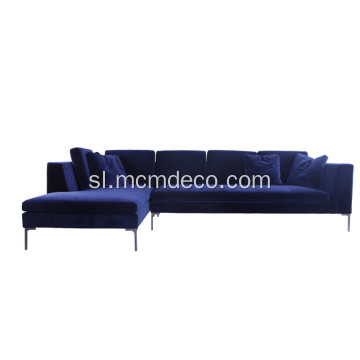 Moderna tkanina Charles Corner Sofa